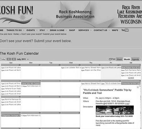 Kosh Fun | Events Calendar