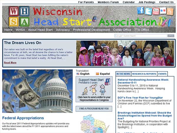 Wisconsin Head Start Association | Professional Assn.